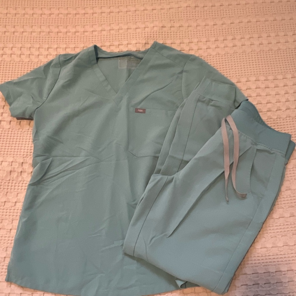 Women's Light Blue Scrub Set